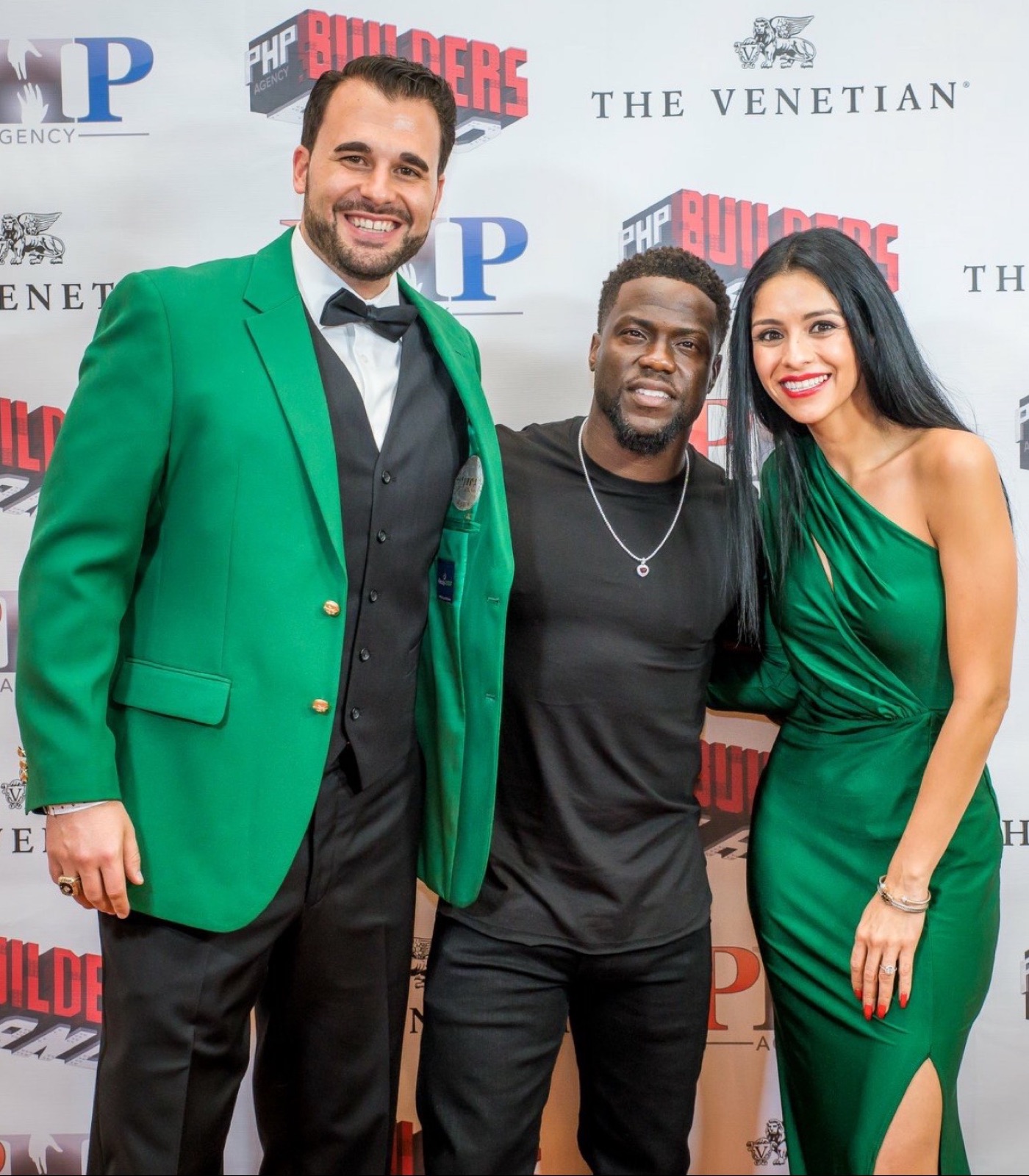 With Kevin Hart in Las Vegas