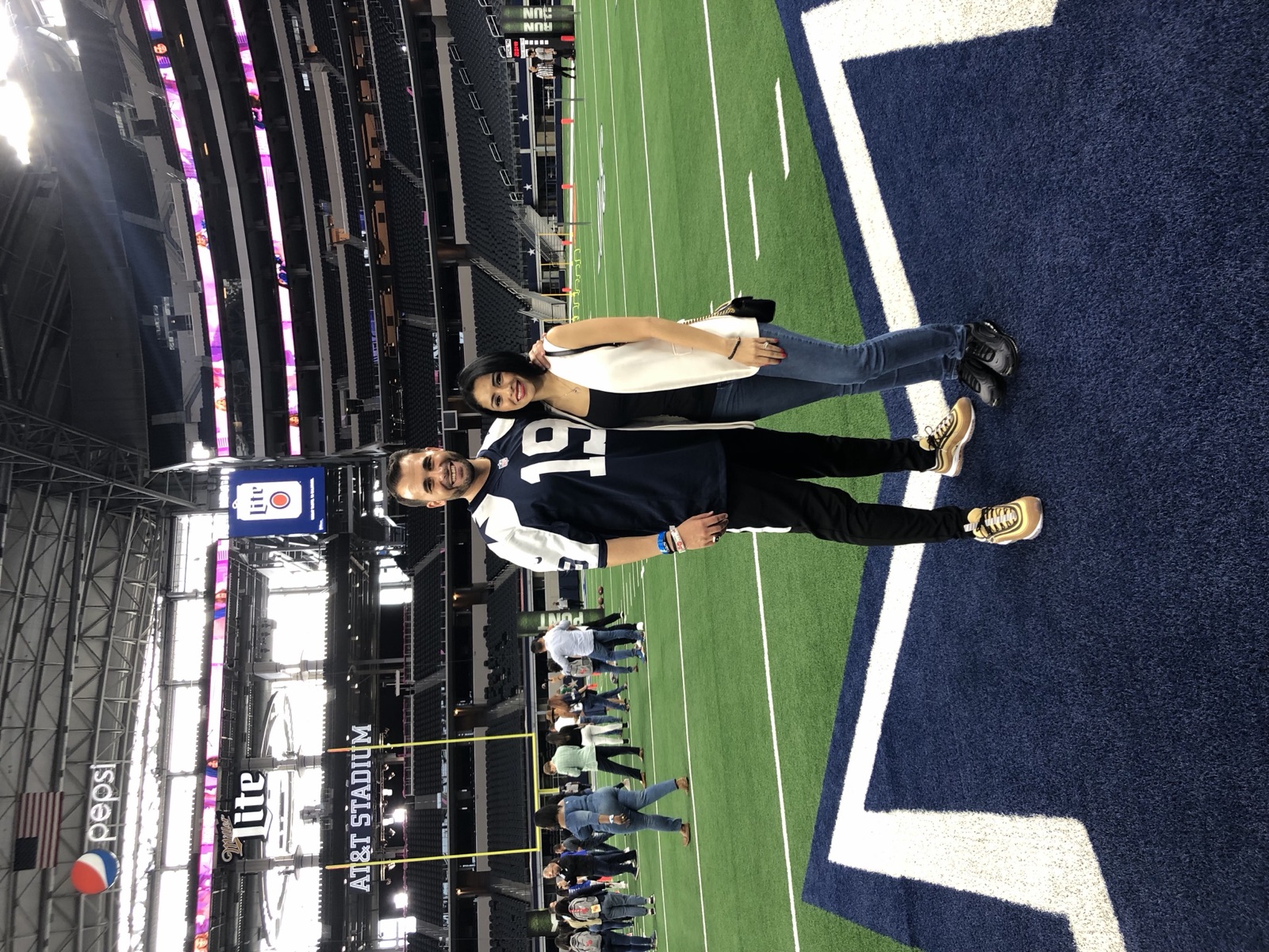 At Dallas Cowboys Stadium